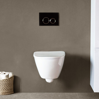 Flushing Button Droppe Black