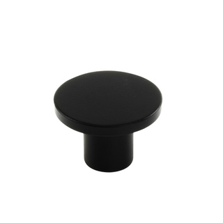 Round Knob Black Matte
