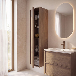 High Cabinet Afton Brown Oak