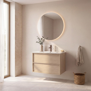 Under Cabinet Afton 800
 Light Oak W Basin 