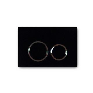 Flushing Button Droppe Black