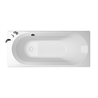 Motion 160Sq Bathtub 2.0 + Panel + End Panel + Ocean Mixer