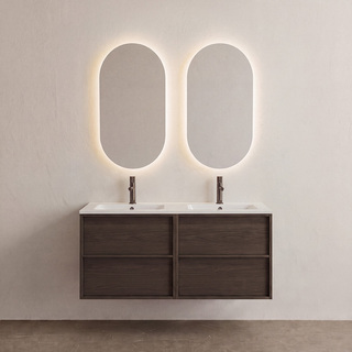 Under Cabinet Afton 1200D Dark Oak W Basin 