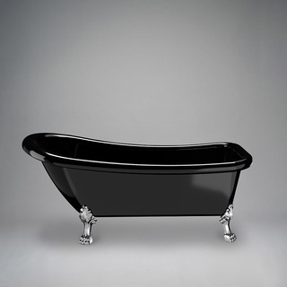 Bathtub 1530 Sofia Black Chrome Feet