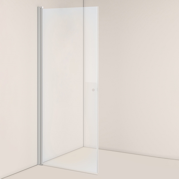 SHOWER DOOR NEJD STRAIGHT 80 CLEAR GLASS MAT ALUMINIUM