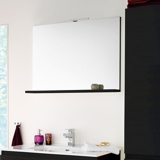 Motion Sq Mirror 1200 Black Veneer