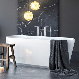 Bathtub Fjord 1600 White Matte