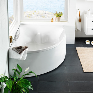 Ocean 170L Duo Bathtub 2.0 + Panel + Ocean Mixer