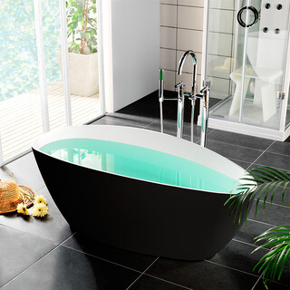 Ellipse Bathtub 1570 Black/White
