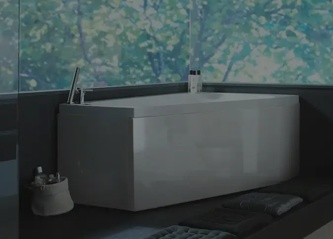 Install and assemble whirlpool bathtub