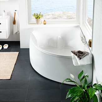 OCEAN 170R DUO BATHTUB 2.0 + PANEL + OCEAN MIXER