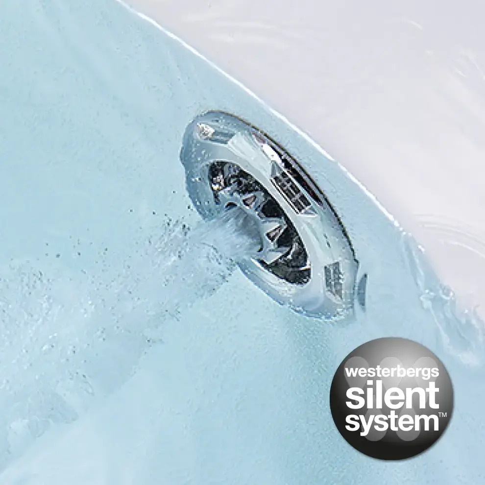 Massage tub with silent system