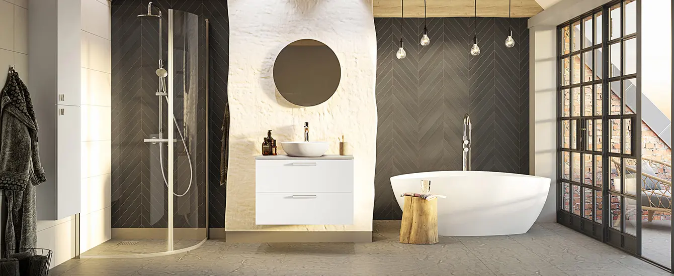 Bathroom furniture Westerbergs Jord white 