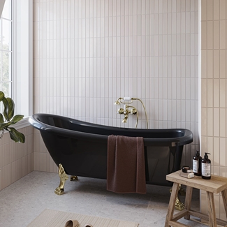 BATHTUB 1530 SOFIA BLACK BRASS FEET