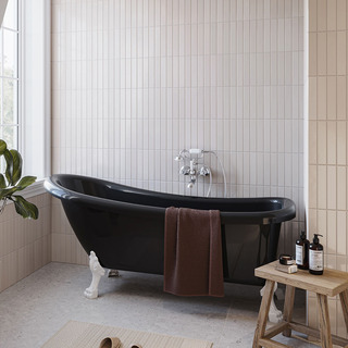 Bathtub 1530 Sofia Black White Feet