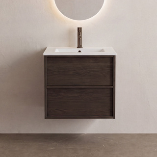 Under Cabinet Afton 600 Dark Oak W Basin 
