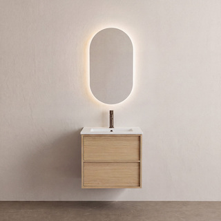 Under Cabinet Afton 600 Light Oak W Basin 