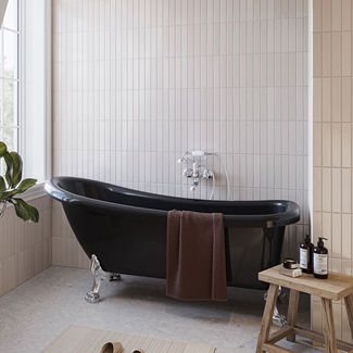 BATHTUB 1530 SOFIA BLACK CHROME FEET