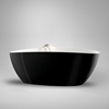 ELLIPSE BATHTUB 1570 BLACK/WHITE