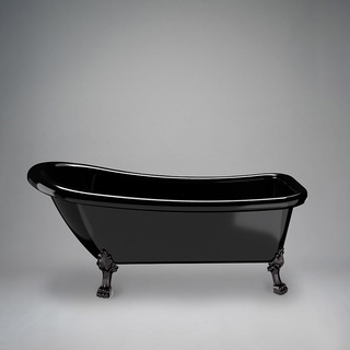 Bathtub 1530 Sofia Black Black Feet