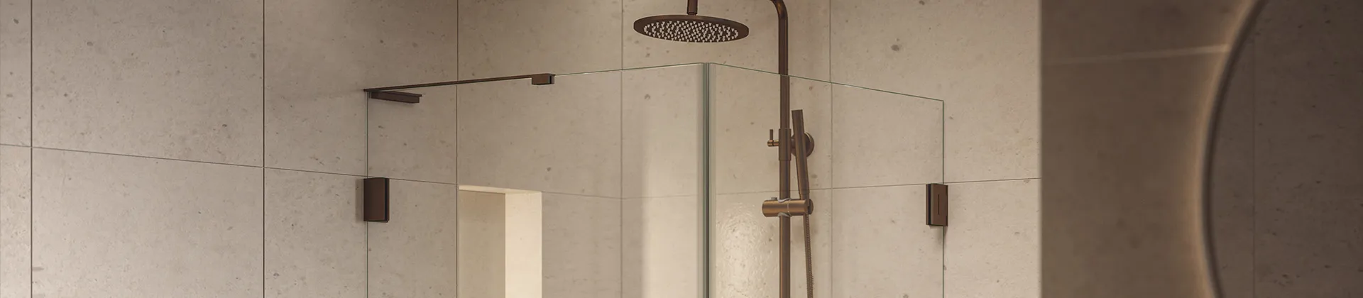 corner showers