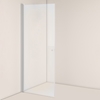 SHOWER DOOR NEJD STRAIGHT 90 CLEAR GLASS MAT ALUMINIUM