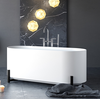 BATHTUB VIK 1600 WHITE MATTE